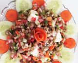 A picture of step 5 of Sprouted Moong salad.