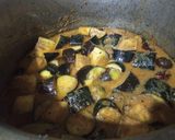 A picture of step 8 of Masala bengan with zeera Rice.