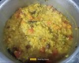 A picture of step 12 of Swaminarayan Kadhi Khichdi (Satvik Khichdi).