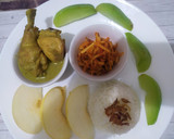 Foto langkah ke 8 dari resep Isi Piringku - Nasi dengan Opor Ayam.