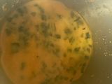 Lentejas rojas con algas kombu y verduras