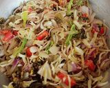 A picture of step 7 of Karailay Pyaaz 😋😋.