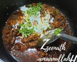 A picture of step 3 of Prawn Dum Biryani.