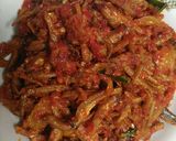 Foto langkah ke 5 dari resep 🌸Ikan Teri Balado🌸.