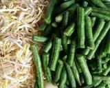Tumis kacang panjang campur kecambah langkah memasak 1 foto