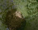 A picture of step 3 of Spinach waffles chaat.