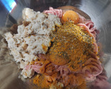 Foto del paso 1 de la receta: Albóndigas de pavo al curry (vapor)