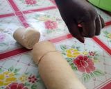 A picture of step 3 of Pinwheel Bread "saganoti".