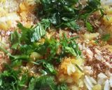 A picture of step 1 of Usal pohe.