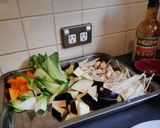 A picture of step 1 of Mushroom Hotpot with Seasonal Vegetables (Low Carb).
