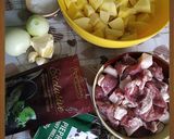 Фото кроку 1 до Жаркое из картофеля и мяса.