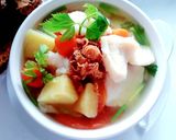 รูปขั้นตอนการทำที่ 3 ของ ซุปปลามันฝรั่ง (อาหารเพื่อสุขภาพ)
