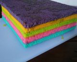 Foto langkah ke 11 dari resep Rainbowcake kukus part ll.
