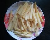 क्रिस्पी फ्रेंच फ्राइज (Crispy french fries recipe in Hindi) रेसिपी चरण 3 फोटो