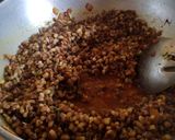 A picture of step 4 of Matki usal (moth beans).