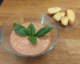 Sült paradicsomos- mascarponés krémleves szárított paradicsomos sajtchipsszel recept fázis 3 fotója