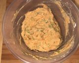 A picture of step 1 of Fish cake with Cabbage wrapper and Satay sauce.