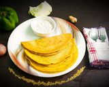 A picture of step 9 of Stuffed Moong dal chilla.