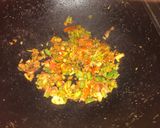 A picture of step 2 of Bhindi Fry.