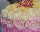 Foto langkah ke 11 dari resep Rosette Ombre Cake.