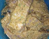 A picture of step 5 of Green masala fish marination.