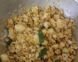 A picture of step 4 of Idli upma.
