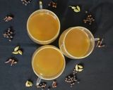 A picture of step 5 of Kashayam (South Indian chai).