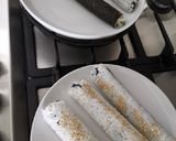 A picture of step 2 of California Rolls.
