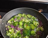 A picture of step 2 of Broccoli Almond soup.