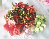 Foto langkah ke 2 dari resep Ikan asin Tahu pete + terong tumis cabe.