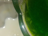 Rainbow jelly dessert