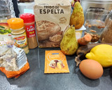 Foto del paso 1 de la receta: Bizcocho de plátano, pera y jengibre 🍌🍐🥢