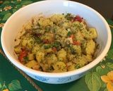 Une image de l'étape 10 de Salade tiède de pommes de terre,harengs marinés, tomates et poivrons verts.