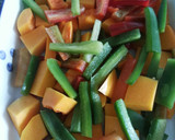 Foto del paso 2 de la receta: Calabaza asada con pimientos