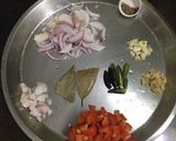 A picture of step 1 of Luchi Ghugni.