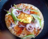 A picture of step 11 of Chur chur paneer roll.