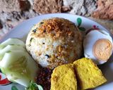 Foto langkah ke 8 dari resep Nasi Tutug Tempe Khas Sunda.