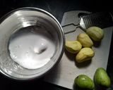 A picture of step 1 of Raw mango icecream.