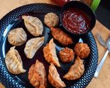 A picture of step 13 of Steamed and Fried Soya Momos (Soybean Dumplings).
