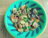 Foto langkah ke 6 dari resep Tumis kerang cabe ijo saos tiram.