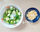 涼拌嫩薑鮪魚小黃瓜的食譜步驟3照片