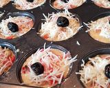 Une image de l'étape 3 de Mini quiches sans pâte aux champignons, poireau, lardons..