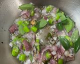 A picture of step 2 of Matar Onion Poha (Healthy morning breakfast).