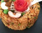 A picture of step 5 of Pavbhaji Masala Tawa Pulao.