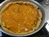 Tarta de zapallo, choclo y panceta ahumada