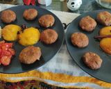 Foto del paso 6 de la receta: Mini burgers veganas de alubias con duraznos marinados (🌱)
