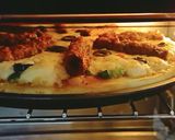 A picture of step 5 of Chicken Kabab Pizza 🍕🍕.