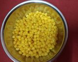 A picture of step 1 of Boondi Raita.