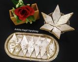 A picture of step 4 of Kaju Katli.