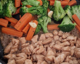Foto del paso 4 de la receta: Wok de verduras con pavo y un toque a cacahuete 🥜